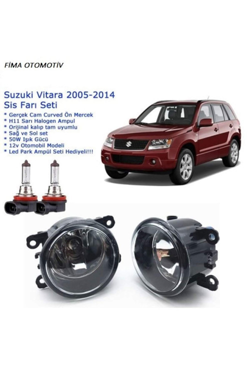 8200074008-camlı Sağ+sol Suzuki Vitara 2007 Sis Farı Set Oem: 8200074008 Uyumlu