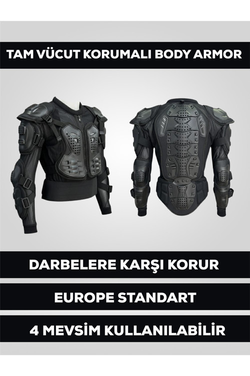 Crayzbull Turtle Body Armor – Tam Vücut Korumalı Motosiklet Body Armour