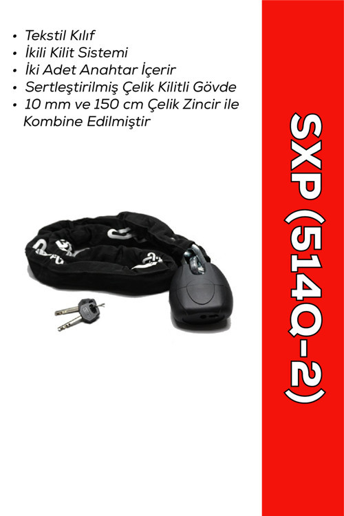 Zincir Kilit 150Cm (514Q-2) - Hırsızlığa Karşı Yüksek Güvenlik
