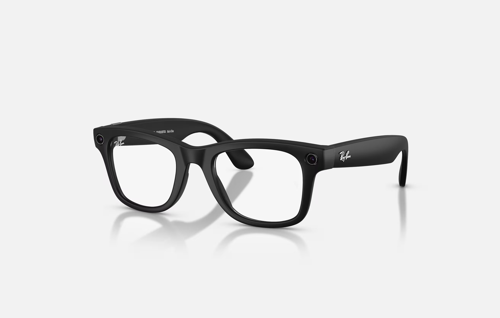 META WAYFARER - GEN 2 MAT SİYAH ÇERÇEVE ŞEFFAF LENS AKILLI GÖZLÜK