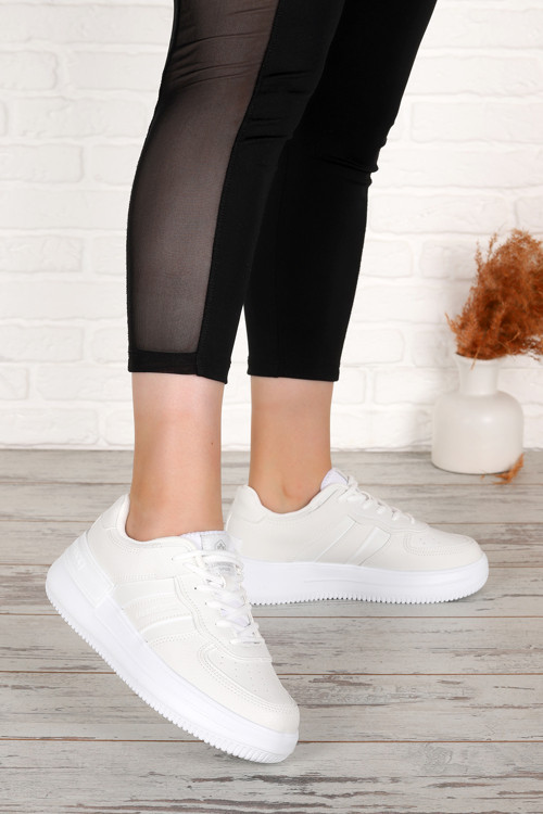 Freya Wmn Bağcıklı Günlük Kadın Spor Ayakkabı Beyaz