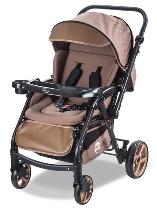 Babycare Combo Maxi Pro Çift Yönlü Bebek Arabası - Kahve Standart