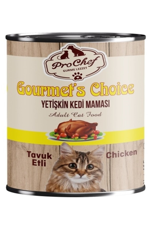 16 Adet Gourmet'S Choice Yetişkin Kedi Maması | 415 Gr Tavuk Etli Konserve Yaş Mama