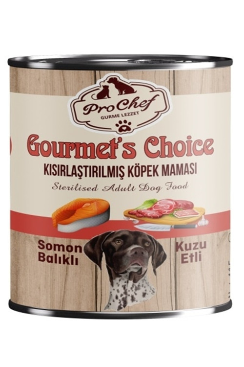 20 Adet Gourmet'S Choice Kısırlaştırılmış Köpek Maması | 415 Gr Somon & Kuzu Etli Konserve Yaş Mama