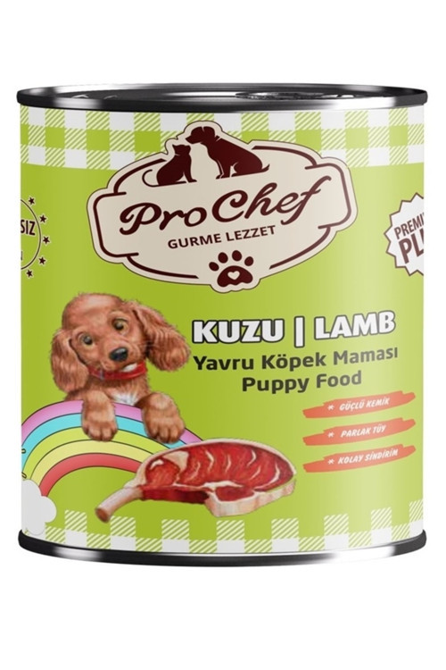 24 Adet Premium Plus Yavru Köpek Maması | 415 Gr Kuzu Etli Konserve Yaş Mama