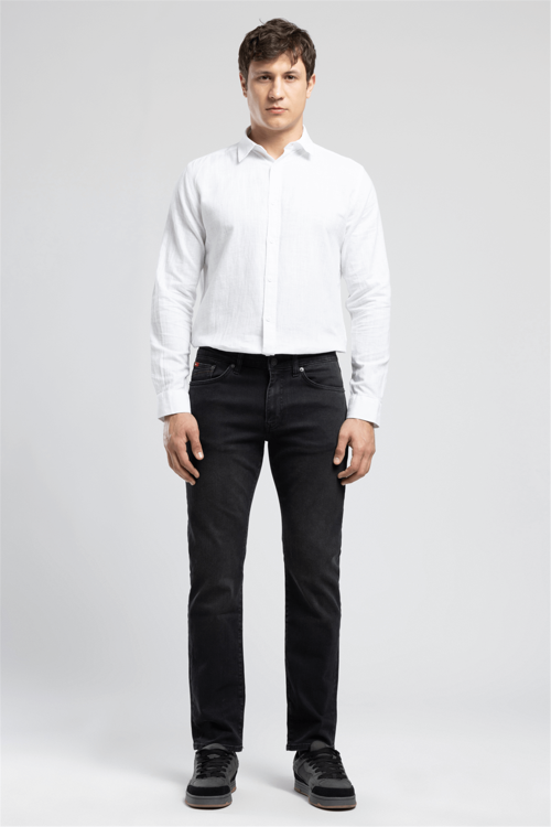 Harry Erkek Pamuklu Straight Jean Pantolon Antrasit