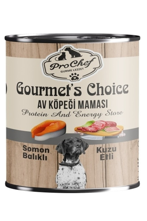 24 Adet Gourmet'S Choice Av Köpeği Maması ( 415 Gr Somon Balıklı & Kuzu Etli Konserve Yaş Mama )