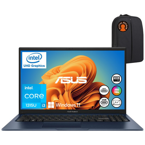 Vivobook 15 X1504VA Intel Core I3 1315U 8gb 512GB SSD W11 15.6" Taşınabilir Bilgisayar + Djt Çanta