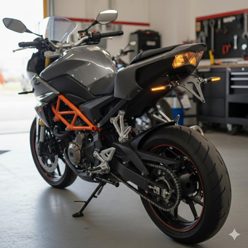 Cf Moto Nk250 Uyumlu Katlanır Plakalık Takımı (Kayar Led Sinyalli)