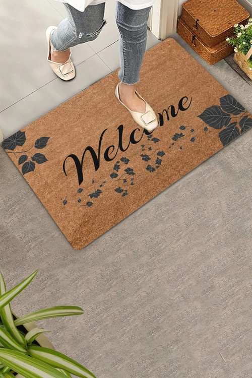Ceviz Yaprağı Welcome Kapı Önü Paspası 45x70cm