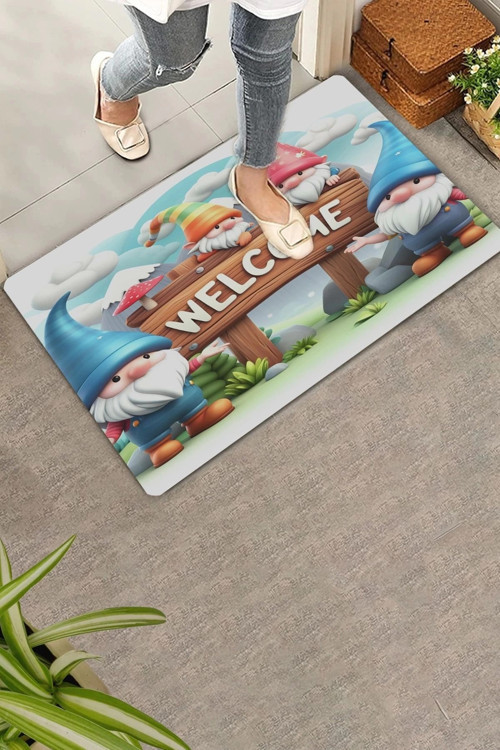 Sevimli Cüceler Welcome Kapı Önü Paspası 45x70cm