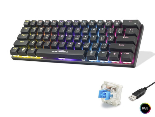 Mekanik Gaming Mini Klavye Blue Switch Rgb - Siyah G509B