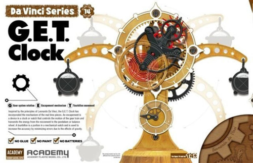18185 DA VİNCİ MEKANİZMALI G.E.T. SAATİ, PLASTİK MODEL KİTİ