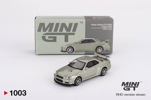 1/64 Nissan Skyline GT-R (R34) V-Spec II Nür Millenium Jade MGT01003