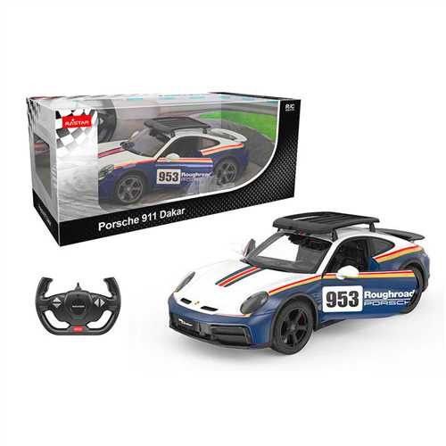 SUNMAN RASTAR 10131 KUMANDALI ARABA PORSCHE 911 DAKAR F/F R/C 1:14 2.4GHZ 6+