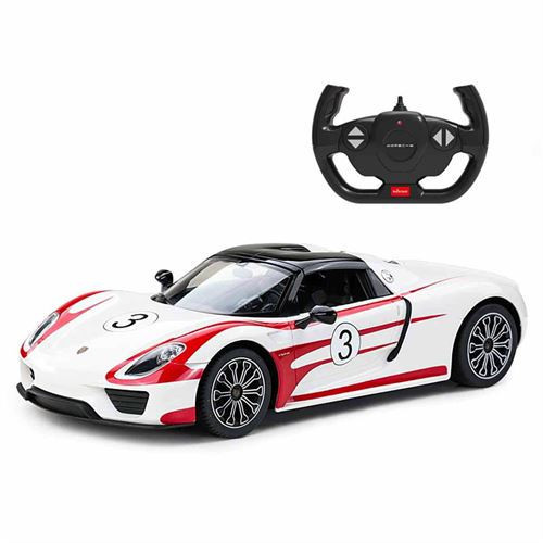 SUNMAN RASTAR 70710 KUMANDALI ARABA PORSCHE 918 SPYDER WEİSSACH F/F R/C 2.4GHZ IŞIKLI 1:14 6+