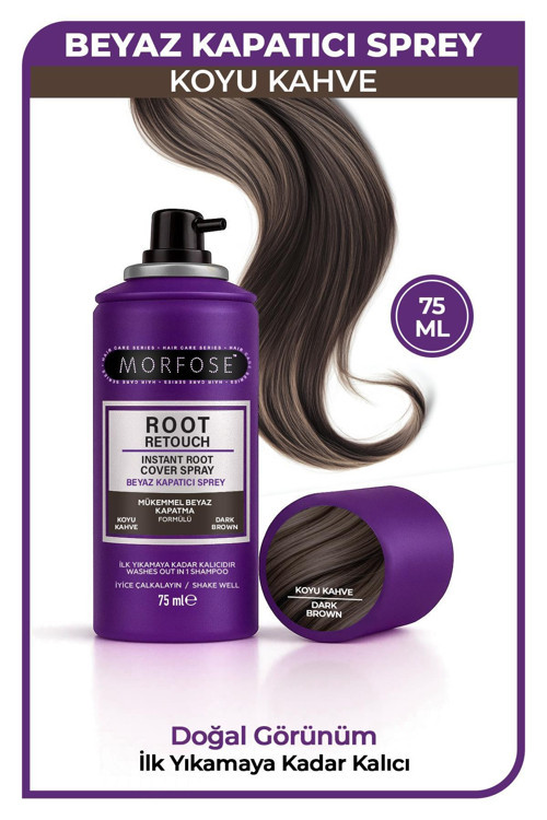 ROOT RETOUCH BEYAZ KAPATICI SPREY 75ML KOYU KAHVE