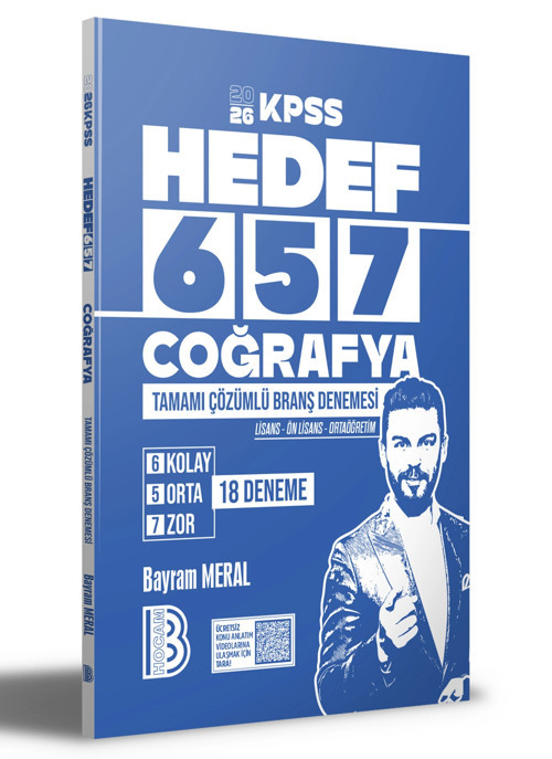2026 Kpss Hedef 657 Coğrafya 18 Çözümlü Branş Denemeleri Benim Hocam