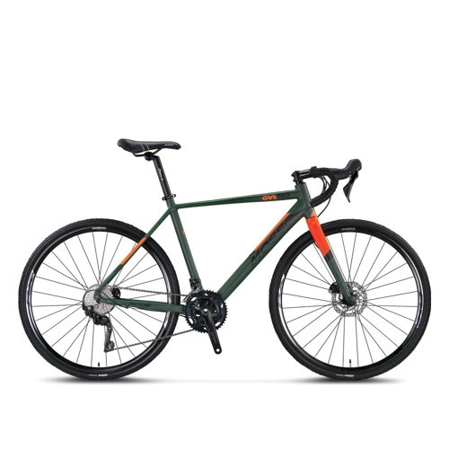 GVL700-GRX400 ERKEK YARIŞ BİSİKLETİ 500H HD 28 JANT 20 VİTES HAKİ TURUNCU