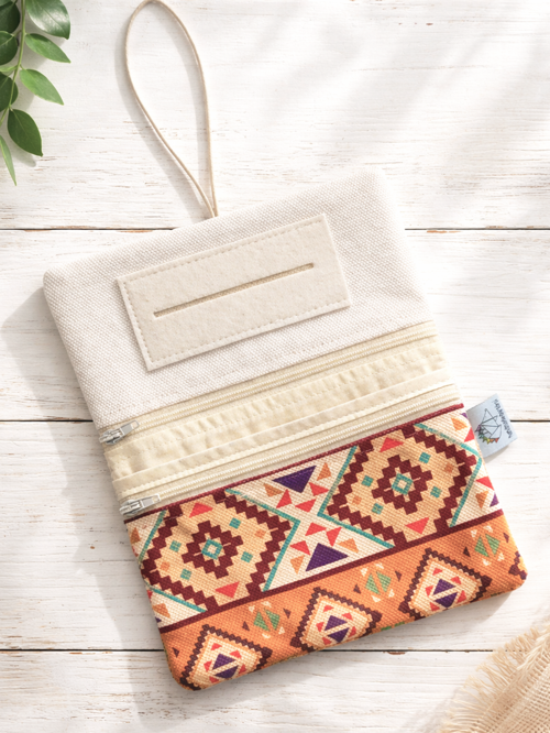 Minimal Kanvas Tütün Çantası Hediye Tütün Kesesi Çok Amaçlı Çanta 16x10cm