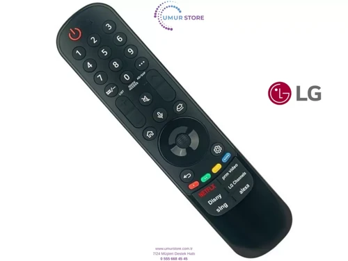 LG ile uyumlu Model 75UT80006LA Smart Tv Kumandası-Mikrofon ve Air Mouse