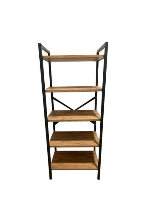 Çok Amaçlı 5 Katlı Ahşap Kitaplık Ayakkabılık Dosyalık Metal Kitaplık