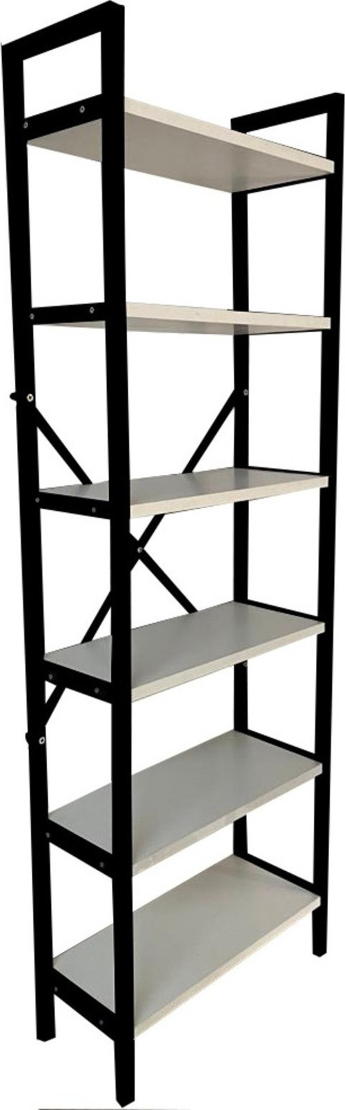 6 Raflı Mutfak Rafı Metal Ayaklı Banyo Dolabı Çok Amaçlı Raf Kiler Dolabı Ofis Rafı Kitaplık 150x50