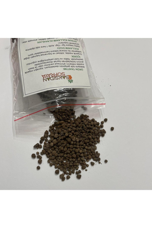 Organik Toprak Düzenleyici & Bitki Besini – Tüm Çiçek ve Sebze Saksıları İçin Granül Karışım -50gr