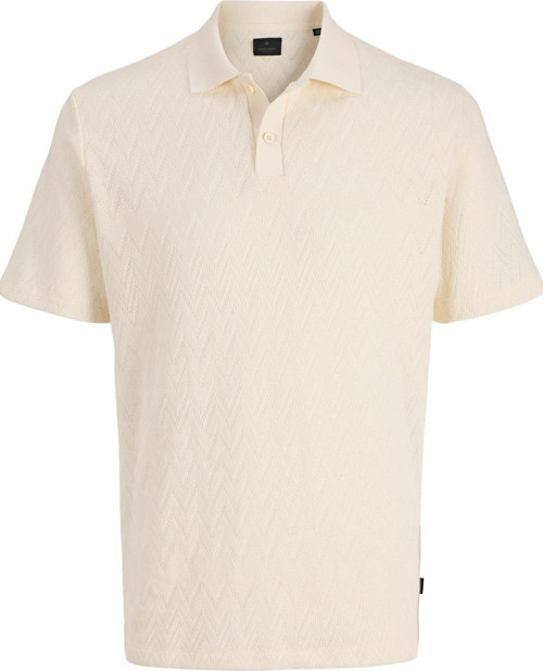 Jack & Jones JPRBLATRENTON Erkek Polo Yaka Tişört Jakarlı Kısa Kollu