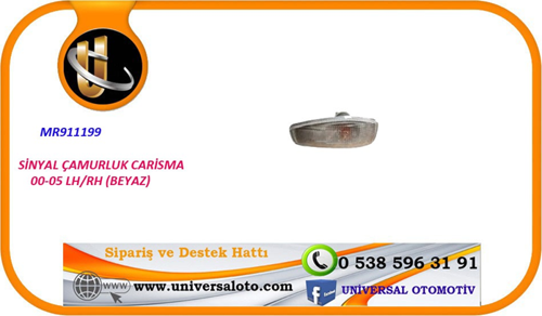 ÇAMURLUK SİNYALİ CARİSMA 2000-2005 SOL/SAĞ (BEYAZ)