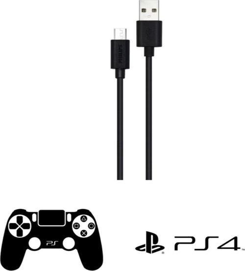 Playstation 4 İle Uyumlu Joystick Şarj Kablosu UsbA to Micro 3A 45W Universal Hızlı Şarj Data Kablo 2m DLC3106U
