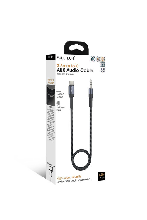 FH14 USB Type-C to 3.5mm AUX Ses Kablosu - 1.2 Metre