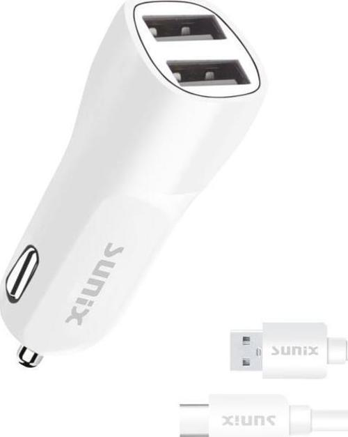 2.4A Çift USB Type-C Araç Set Şarj S-307