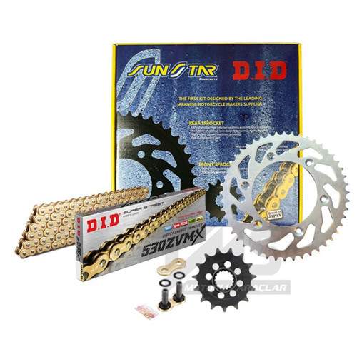 Zvm-x-Sunstar 2018-2021 Triumph Speed Triple RS Uyumlu Zincir Dişli Set Gold (Sarı) Renk