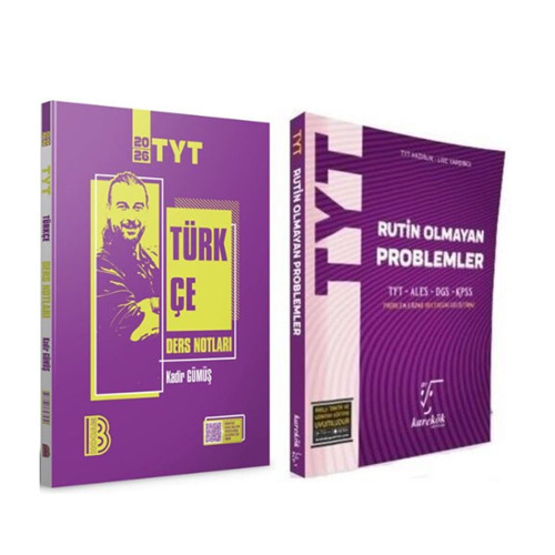 Benim Hocam TYT Türkçe Video Ders Notları ve Karekök Rutin Olmayan Problemler Soru Bankası 2 Kitap