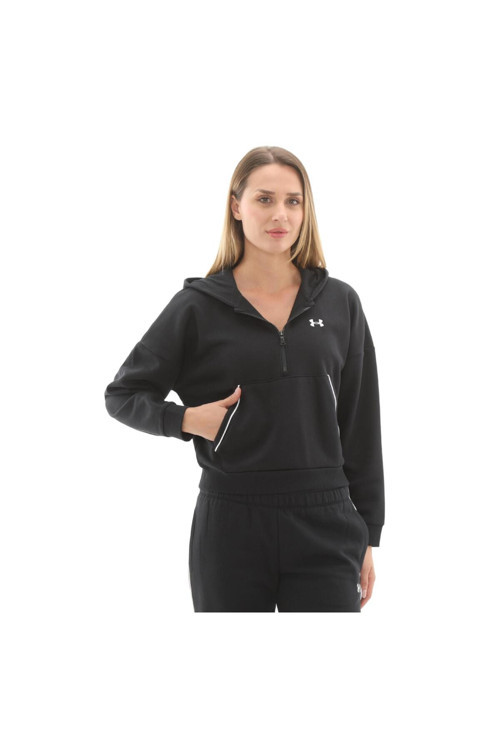 A6003707-005 Rival Flc Piped Hz Hoodie Kadın Sweatshirt Siyah