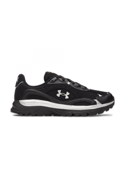 6007575 Ua W Tech Runner Günlük Siyah-Beyaz Unisex Spor Ayakkabı