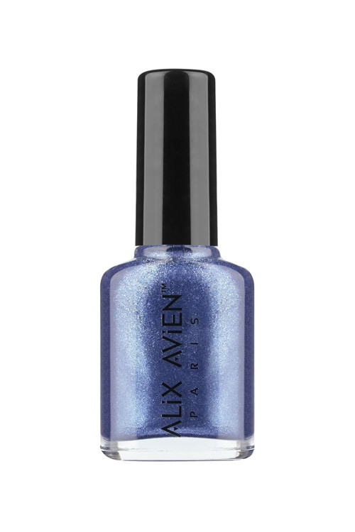 ALIX AVIEN Metalik Mavi Oje 40 - Yüksek Pigmentli Uzun Süreli Kalıcılık Hızlı Kuruma - Nail Lacquer 40