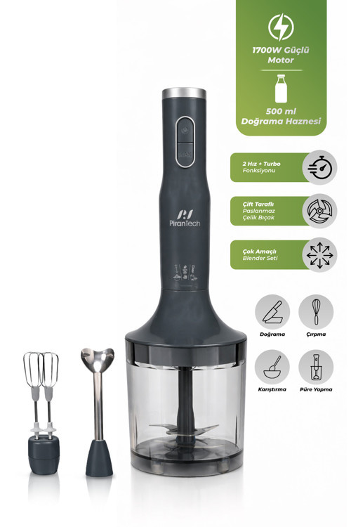 YH-94 El Blender Seti – Parçalayıcı, Çırpıcı ve Metal Blender
