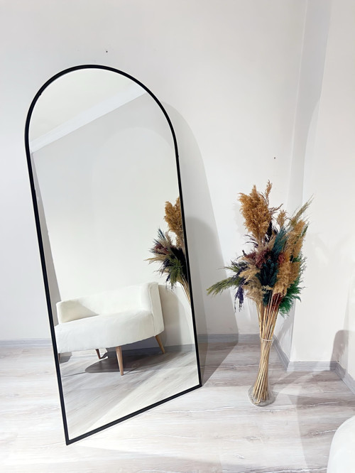 Boy Duvar Aynası ayna siyah renk