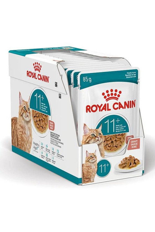 Pouch Gravy Healthy Ageing 11+ Yaşlı Yaş Kedi Maması 12x85gr