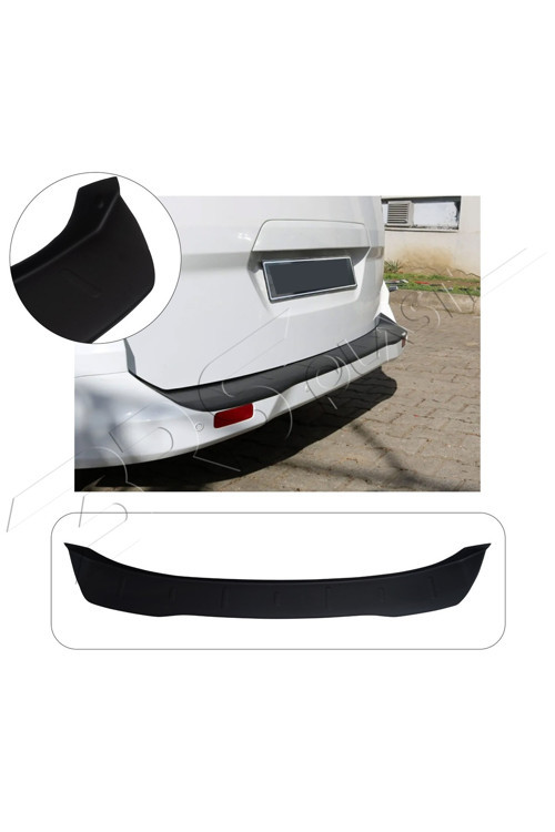 Ford Courier Uyumlu 2014-2024 Abs Geniş Arka Tampon Üstü Koruma
