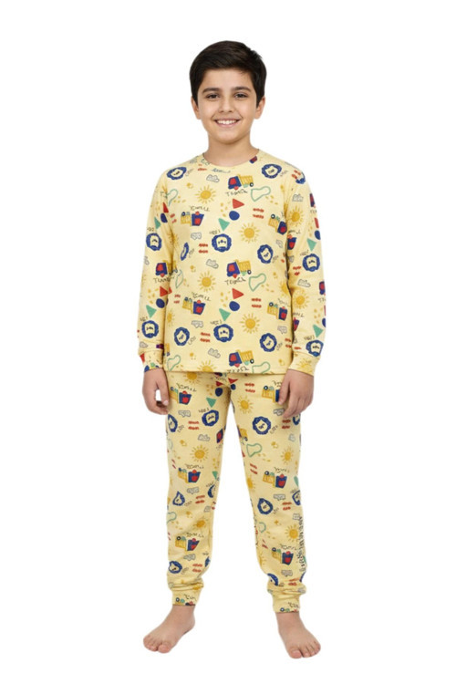 Erkek Çocuk Baskılı Pijama Takım BGL-ST05257