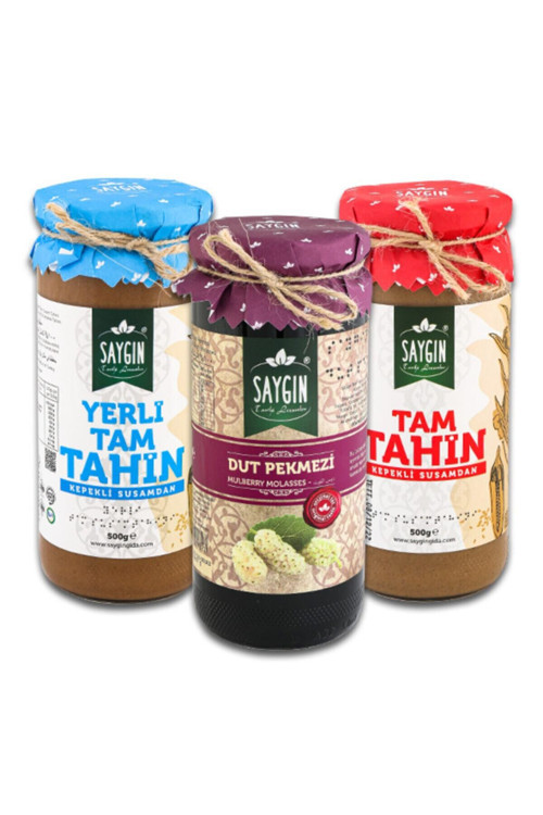 3'Lü Avantajlı Tahin Fırsat Paketi 500 G + 500 G + Dutpekmezi 630 G