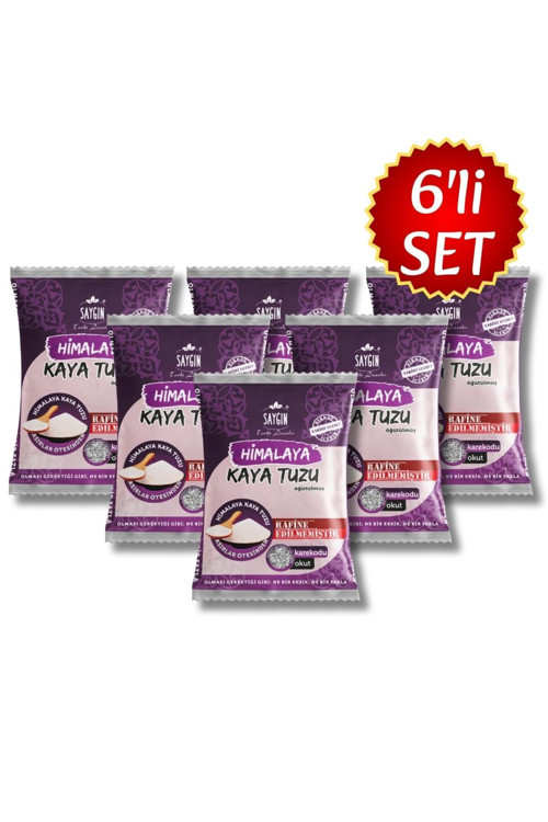 %100 Doğal Himalaya Tuzu 6’Lı Ekonomik Paket – Sofralık 6X500G