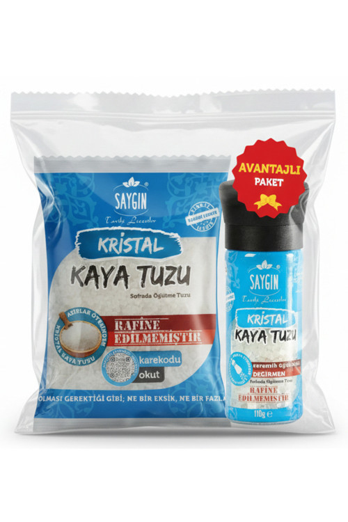 Kaya Tuzu Değirmen Poşet Set (500G + 110G)