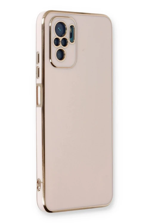 Newface Xiaomi Redmi Note 10 Kılıf Volet Silikon - Pembe