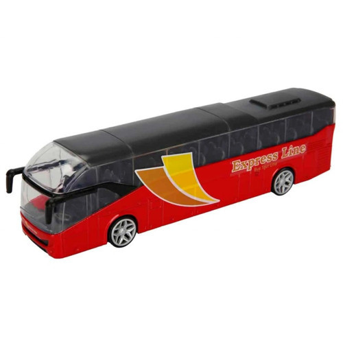Teamsterz Street Kings Die Cast Şehir Otobüsü 18,5 cm Metal Model Oyuncak Araç