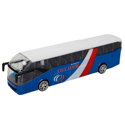 Teamsterz Street Kings Die Cast Şehir Otobüsü 18,5 cm Metal Model Oyuncak Araç