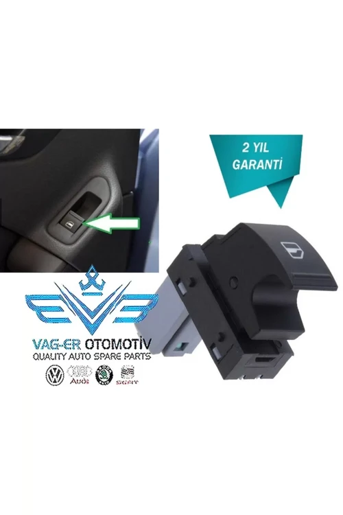 Passat B7 2011-2014 Ön Sağ Cam Açma Düğmesi Tuşu 7l6959855b